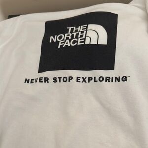 The North Face White Tee with Black Logo